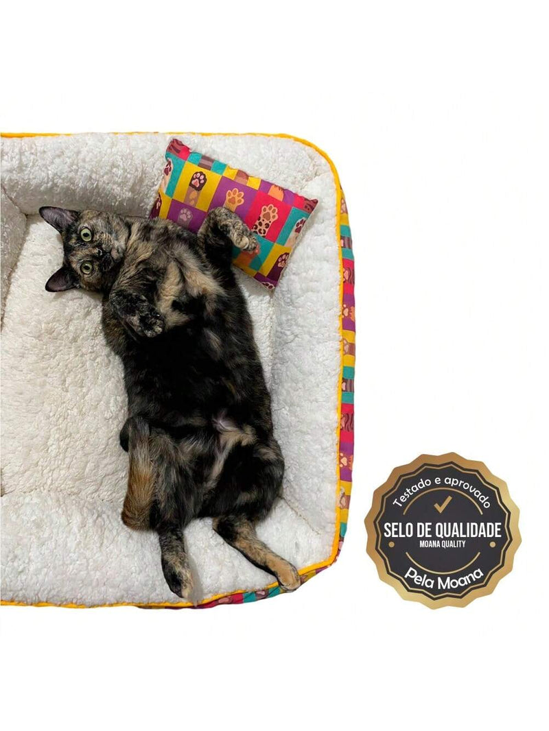 Kit Caminha Sherpa com travesseiro + manta de brinde