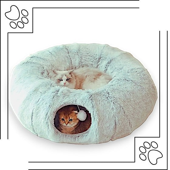 Túnel de Pelúcia Para Gatos