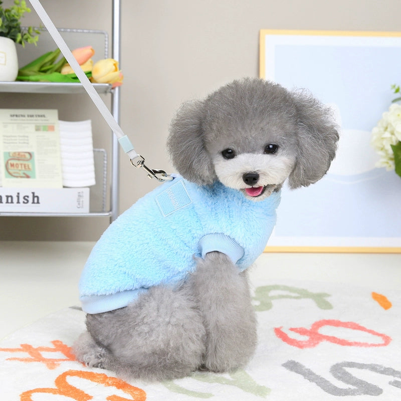 TESTE Teddy Winter Pull Ring Fluffy Jacket Clothing Pet Dog