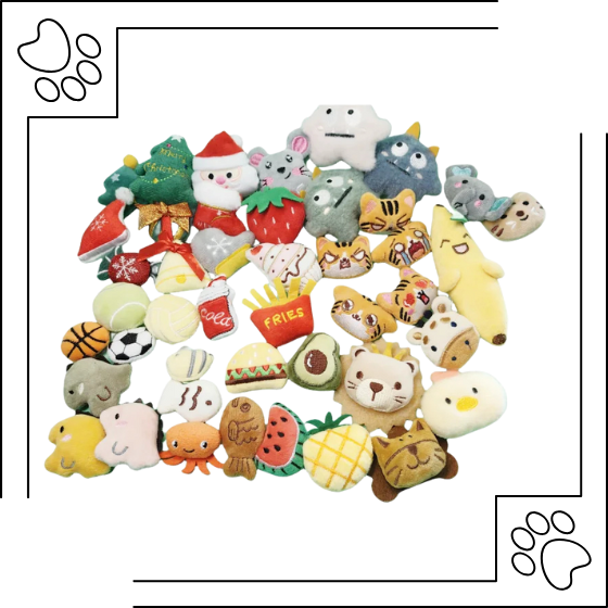 Conjunto de Pelúcias para Gatos com Catnip